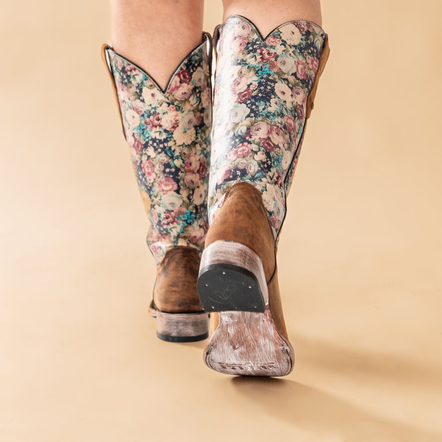 Desierto Miel Floral Western Boot