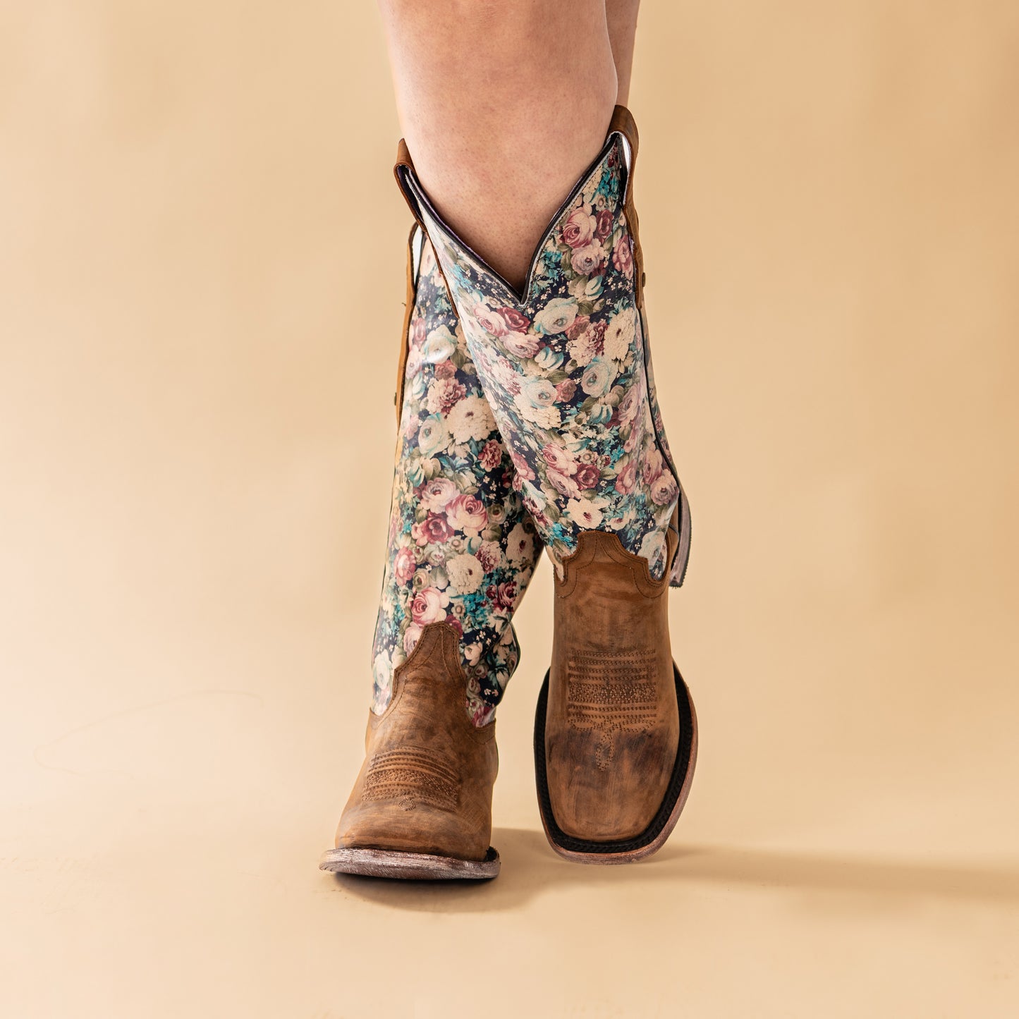 Desierto Miel Floral Western Boot