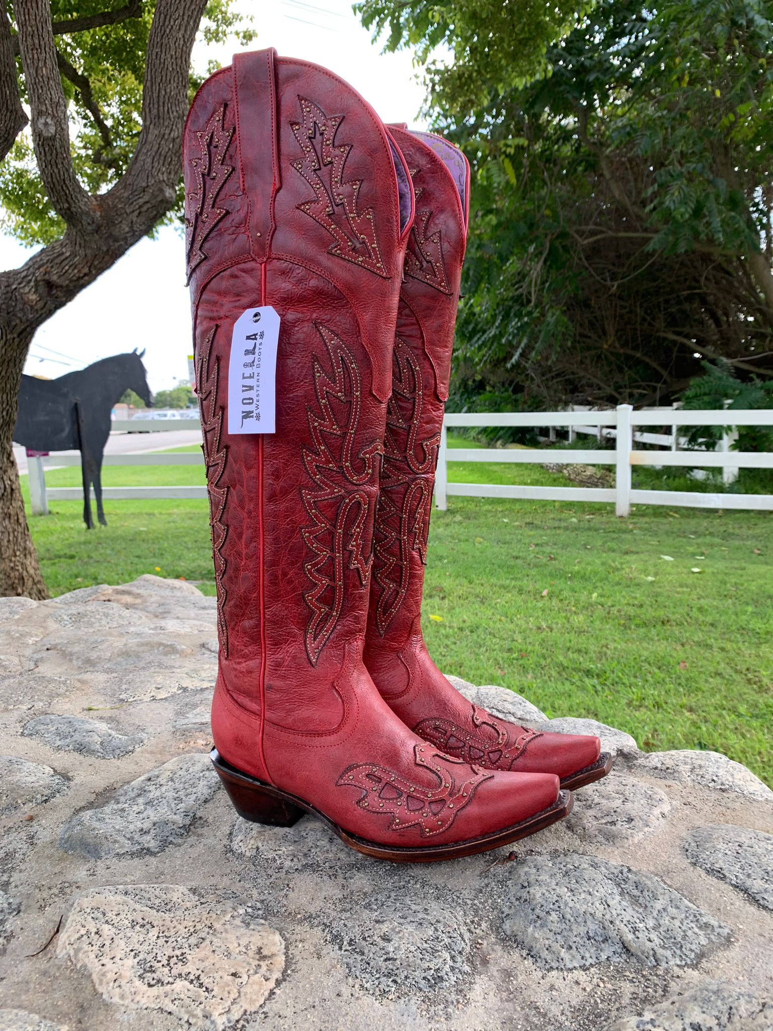 Red Women’s offers Knee-High Boots