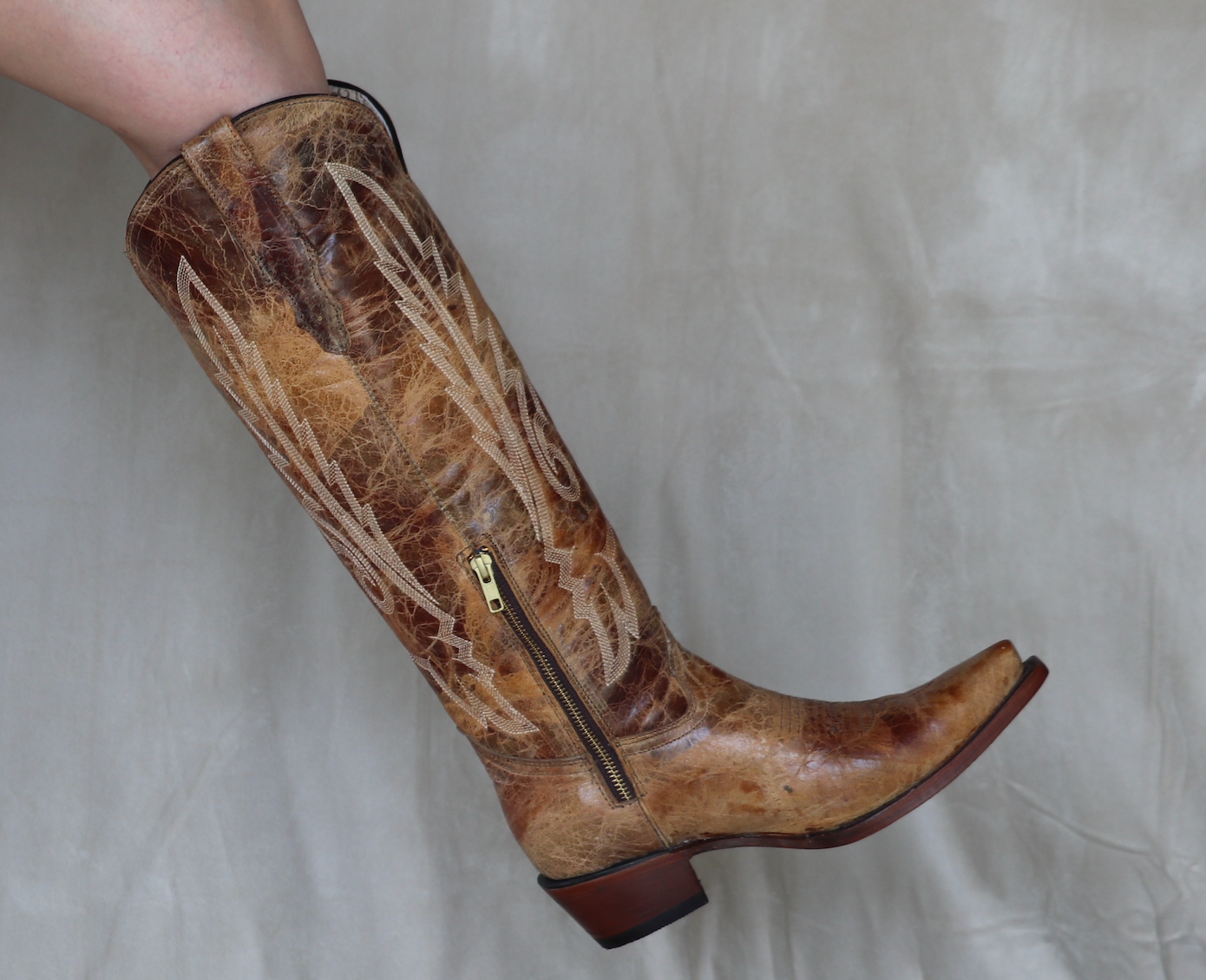Esperanza Valero Tall Honey Western Boot
