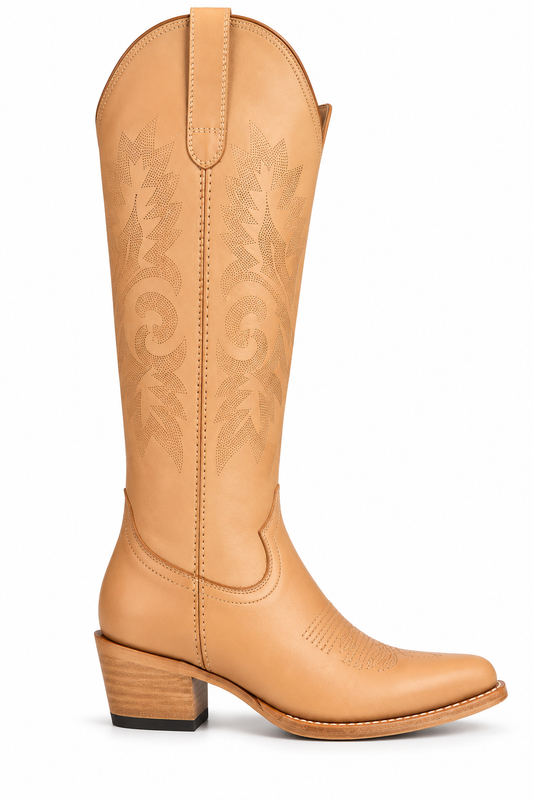 Solana Tan Western Boots