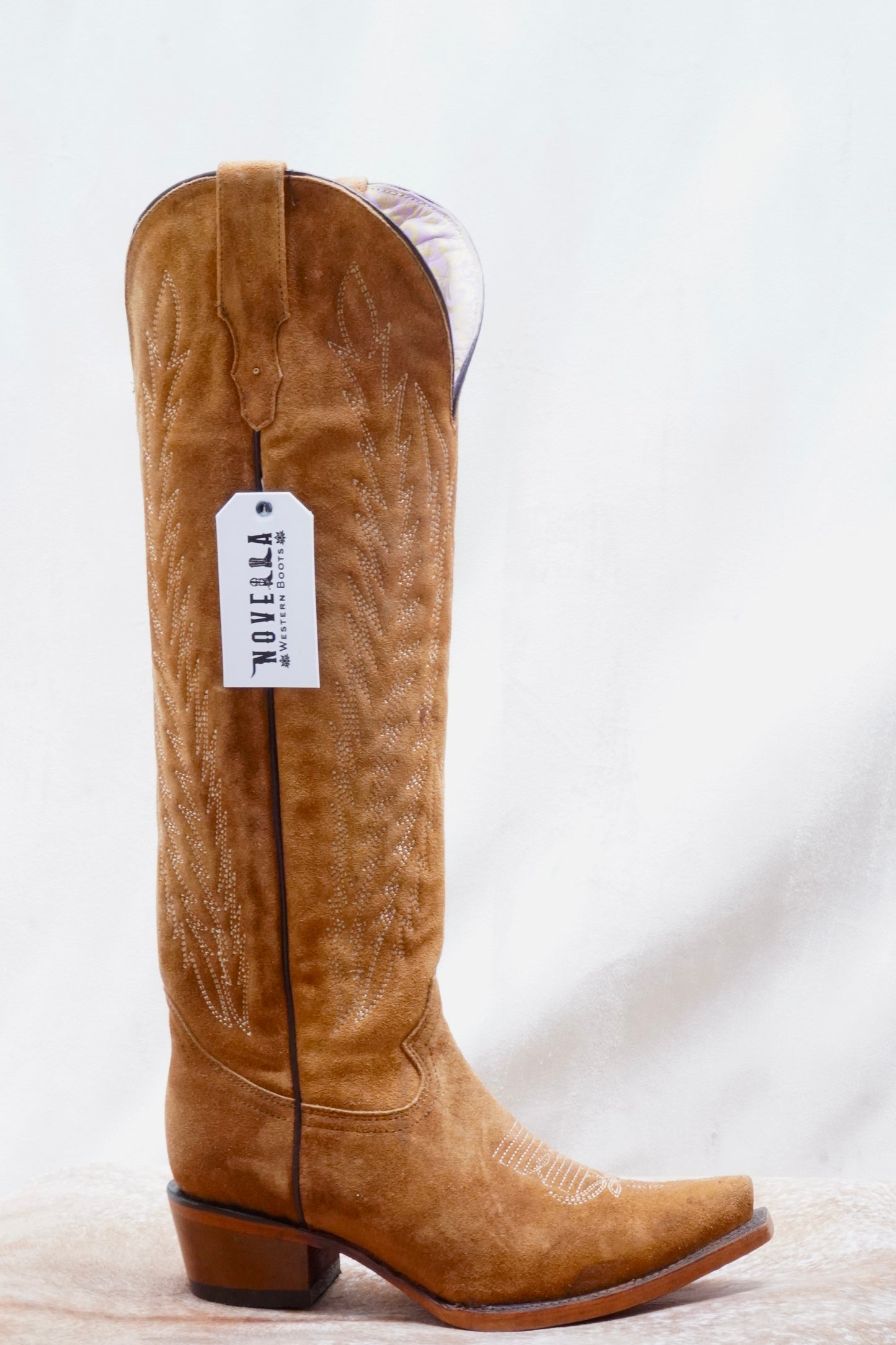 Zanayda Miel Gamuza Tall Western Boot