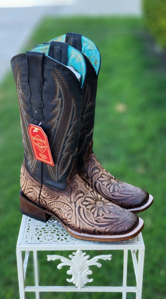 Hand Tooled Print, Tan