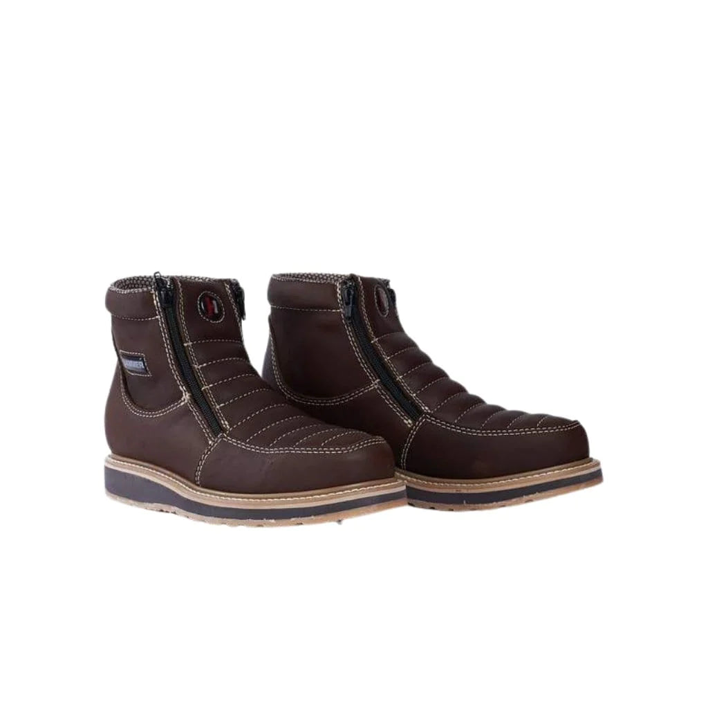 Short Boots Zipper, Double Density Brown