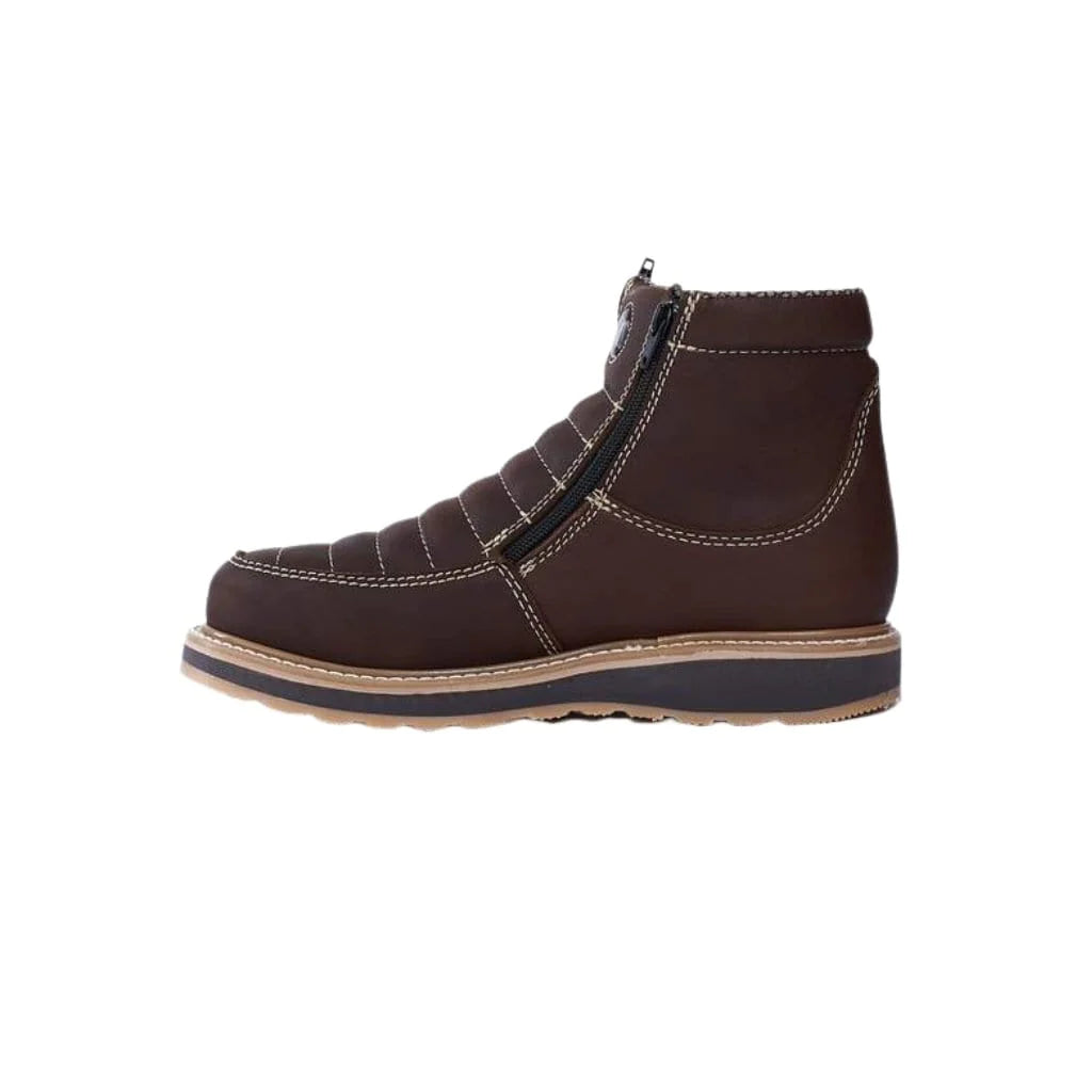 Short Boots Zipper, Double Density Brown