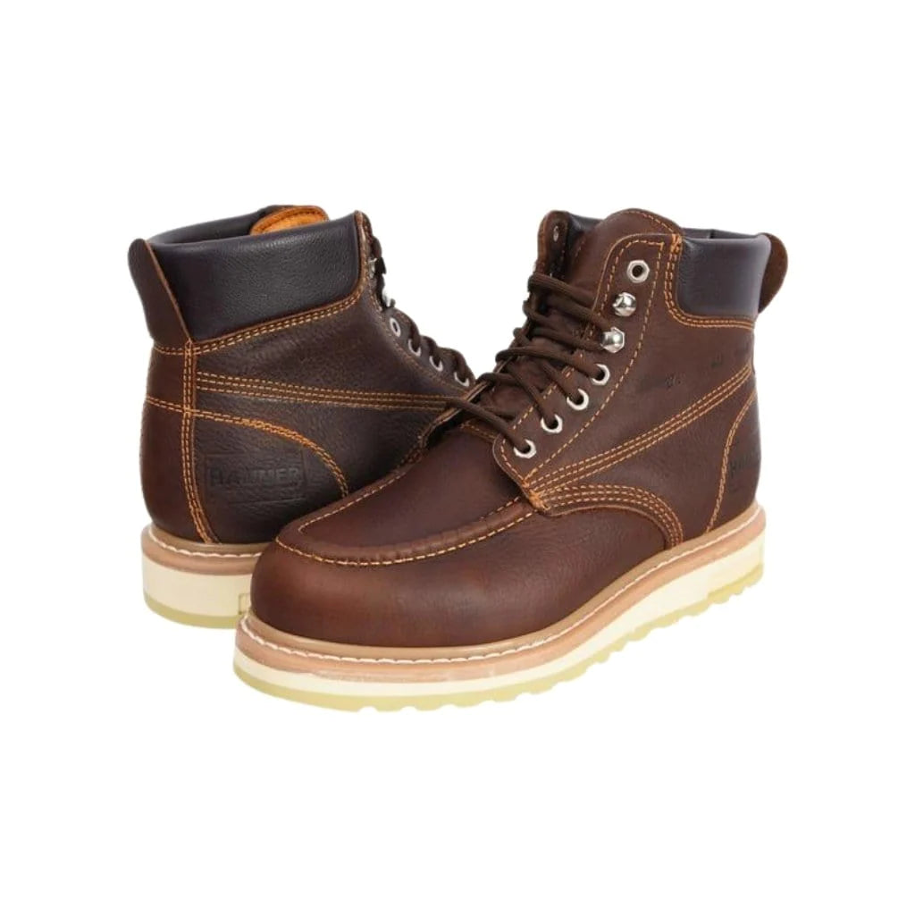 Work Bootie Hammer Lace Up Zig-Zag Double Sole