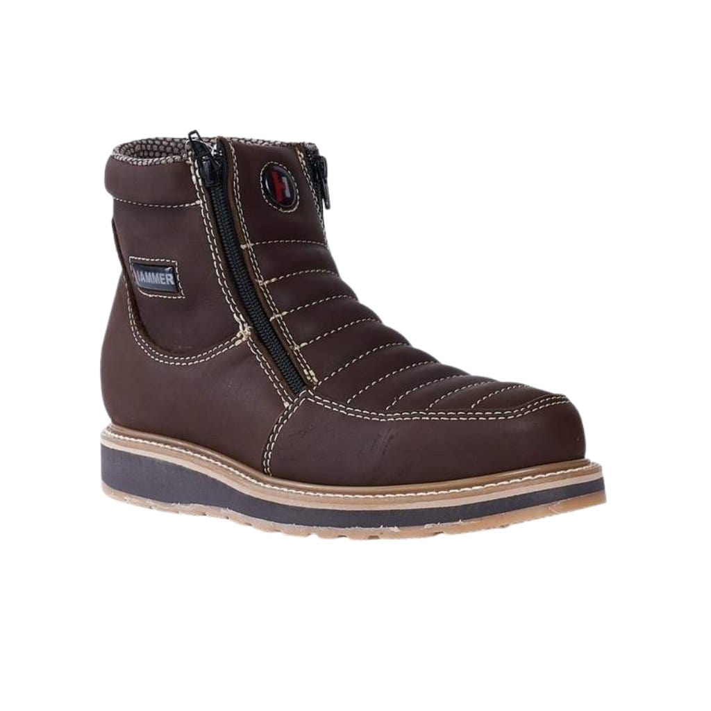 Short Boots Zipper, Double Density Brown