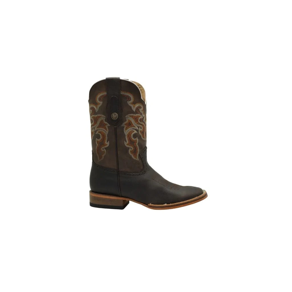 Brown Rodeo Square Toe Boot Leather Sole