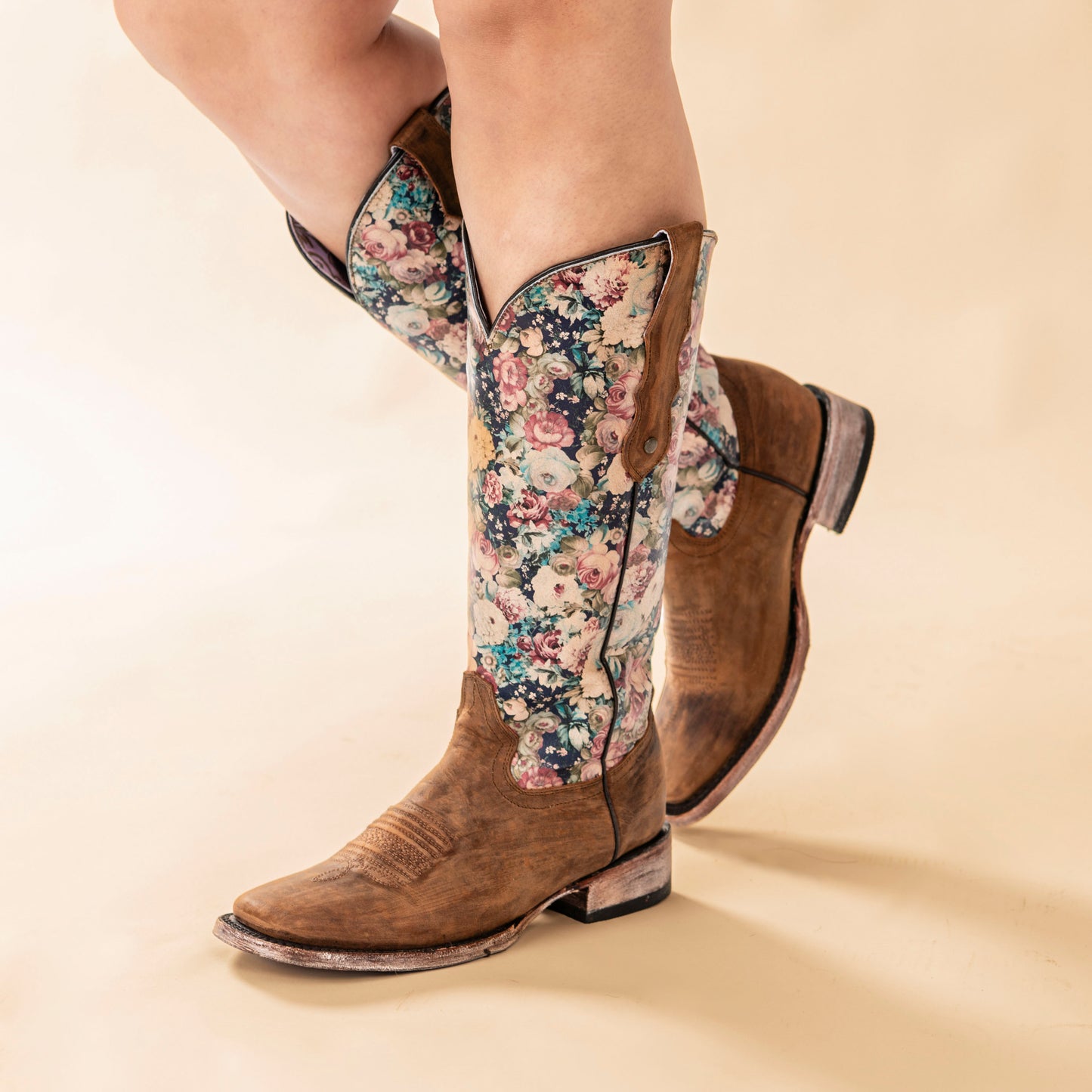 Desierto Miel Floral Western Boot