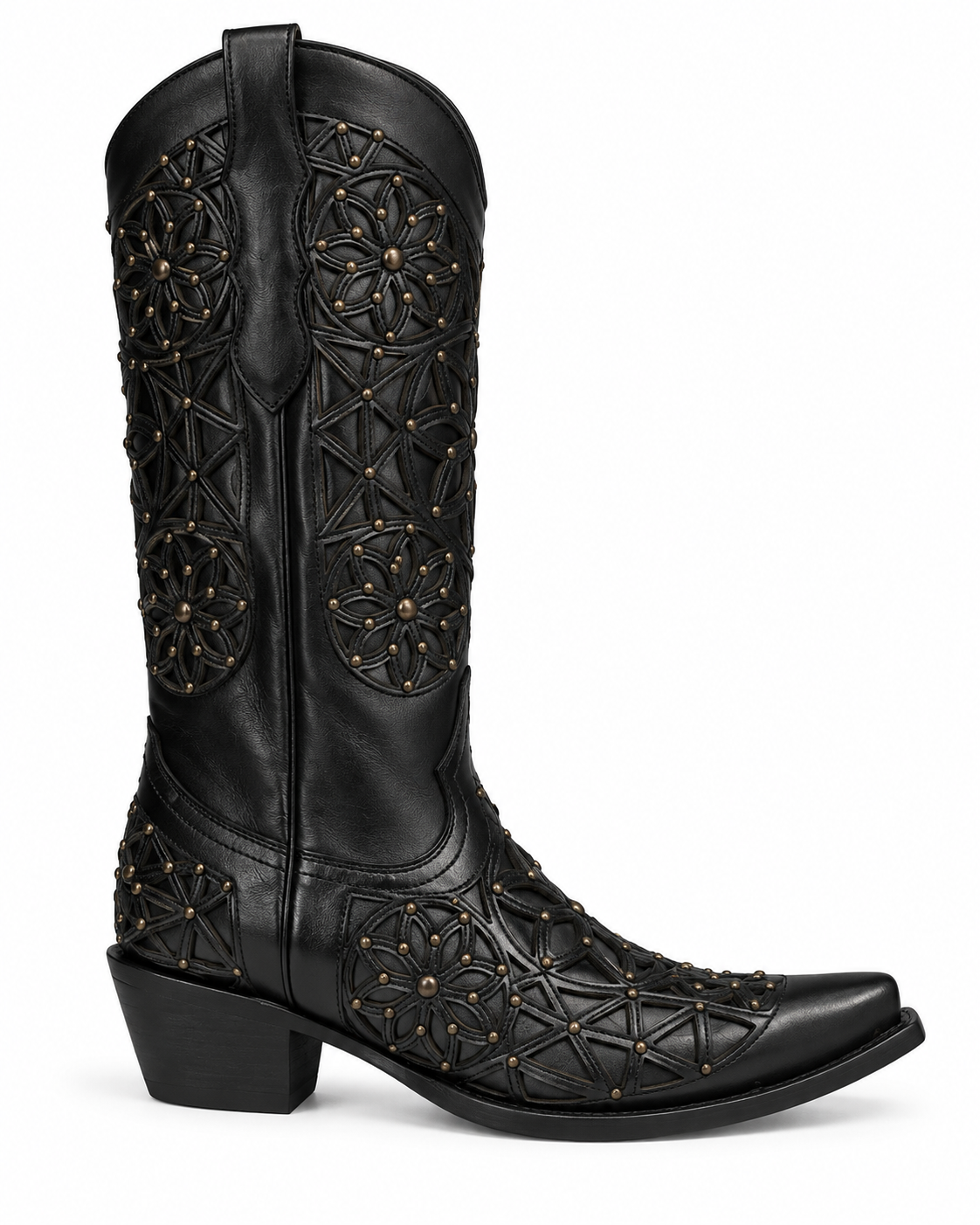 Novella Estrella Black Western Boots