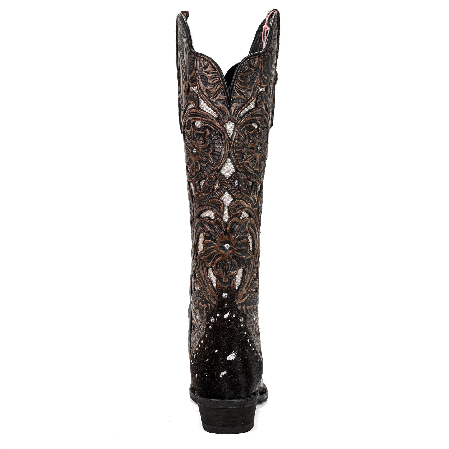 Vera Handtool Cowhide-Brown/Black Cowhide