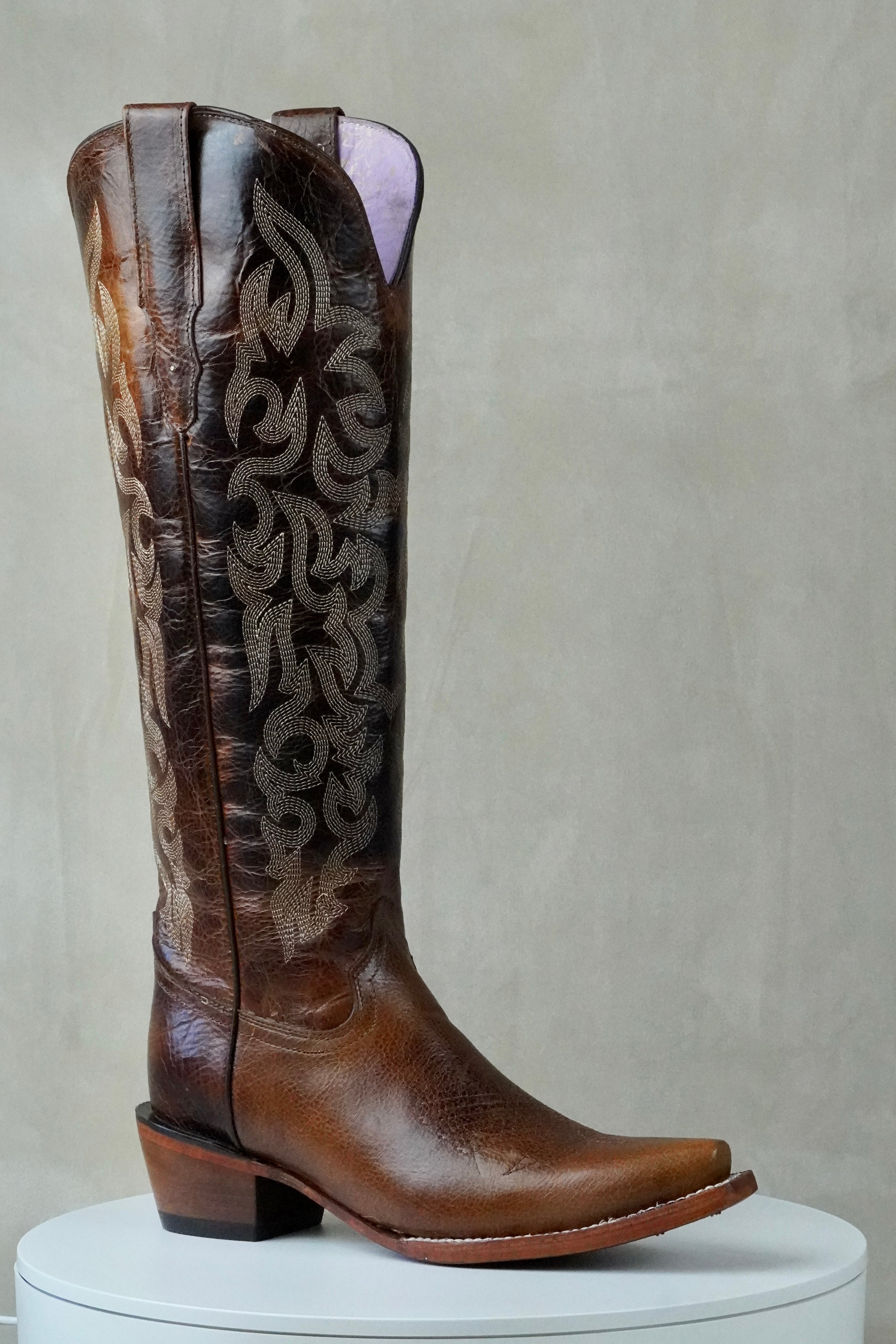 Tall cowgirl boots sales square toe